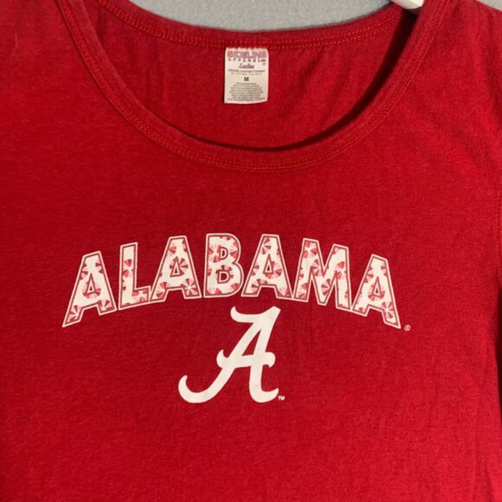 Red Alabama Shirt Ladies Sz M Sideline Apparel